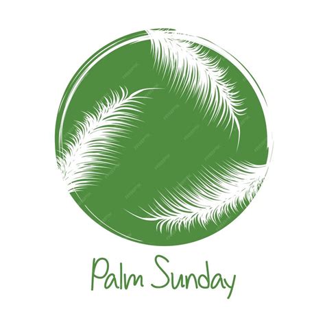 Premium Vector Palm Sunday Happy Palm Sunday Vector Palm Sunday