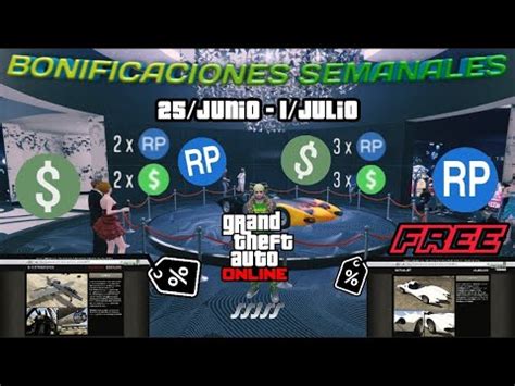 ACTUALIZACIÓN SEMANAL GTA V ONLINE 25 Junio 1 Julio YouTube