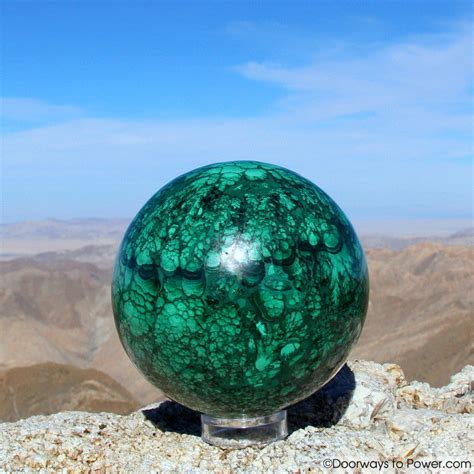 Malachite Crystal Sphere 4.8" A +++ Collectors Quality - Doorways to Power