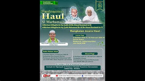 LIVE PEMBACAAN DO A KHOTMIL QUR AN MAULID NABI MUHAMMAD SAW HAUL