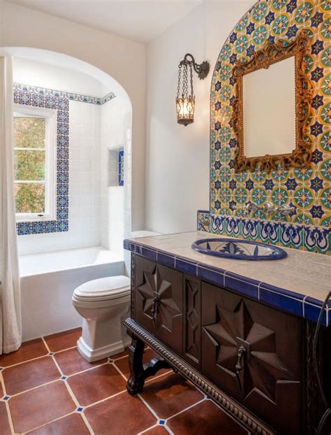 Spanish Style Tile Bathroom Spanish Home Decor Mexican Home Decor