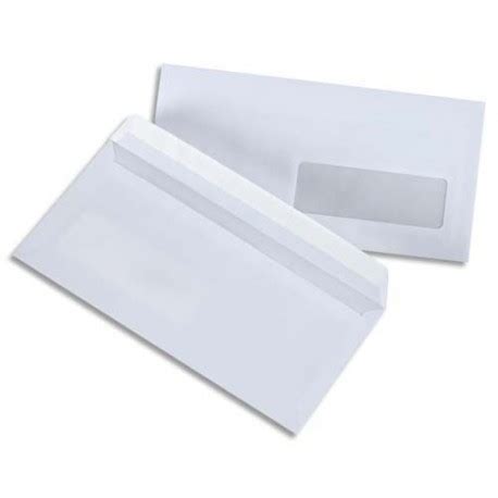 Enveloppes Blanches Autoadh Sives G Dl Fen Tre X Mm Bo Te De