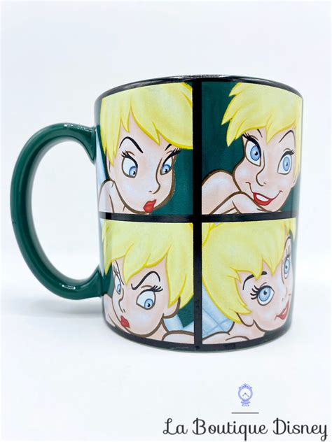 Tasse Fée Clochette Disney mug Peter Pan vert humeur visage XXL