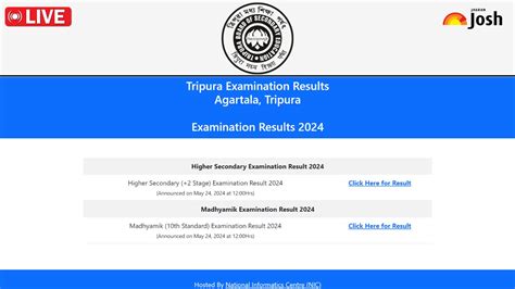 Live Link Tbse Result Tripura Board Class Results