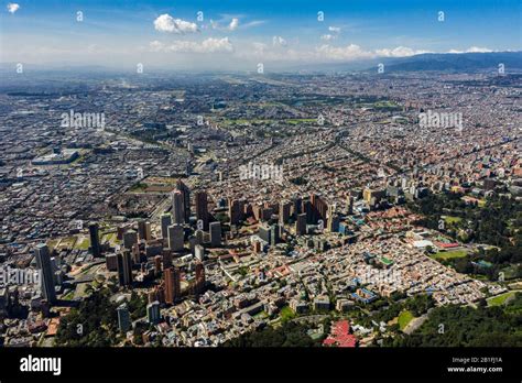 Aerial View Of A Panoramic View Of The City Of Bogota Stock Photo Alamy