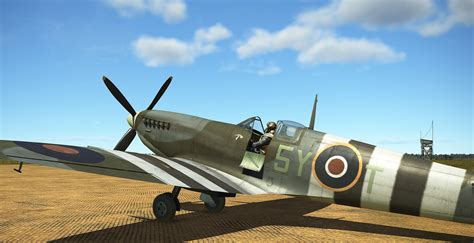 Spitfire MK IXc MPG Skins Factory RAF Blanks Skins V2 Spitfire 602