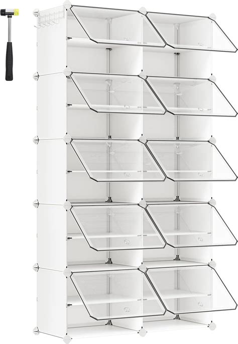 homidec shoe rack plastic shoe storage organiser   panels