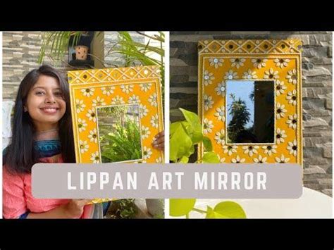 Diy Lippan Art Mirror Mud And Mirror Art Work How To Make Lippan