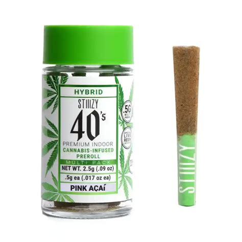 Stiiizy 40s Pink Acai Infused Mini Blunts Thc Preroll Delivery In La