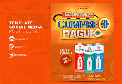 Post Social Media Supermercado Economize Compre Pague Produtos