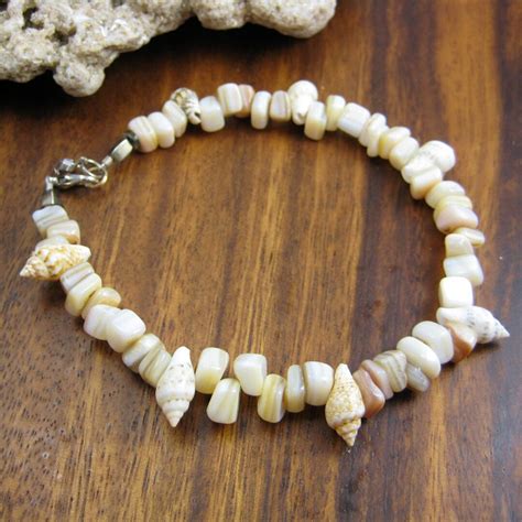 Beachy Shell Anklet Coastal Body Jewelry Handmade Gift From Florida Etsy