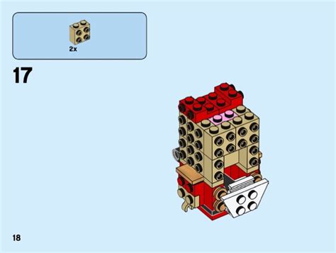 LEGO Instructions For Set 40425 Nutcracker BrickHeadz Seasonal