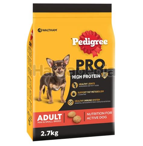 Pedigree Dry Dog Food Pro High Protein Mini And Small Breed 27kg