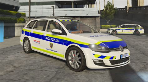 Volkswagen Golf Variant Slovenian Police Els Replace Template