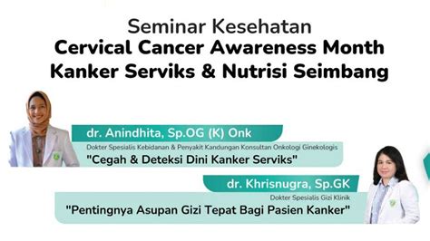 Seminar Kesehatan Kanker Serviks Nurtisi Seimbang Hermina Kemayoran