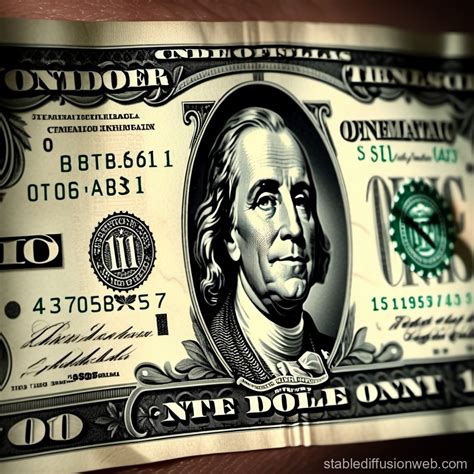 One Dollar Bill Details Stable Diffusion Online