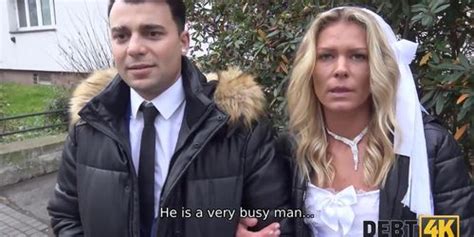 Debt K Sweet Blonde Drilled By Hung Collector Right After The Wedding Camilla Krabbe