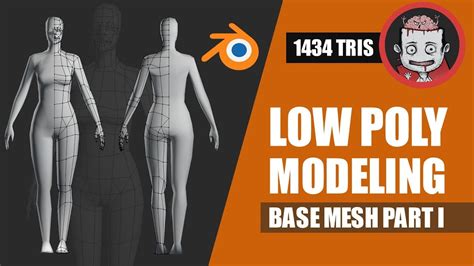 Low Poly Female Base Mesh Modeling In Blender YouTube