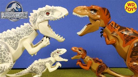 10 Jurassic World Lego Dinosaur Toys Indominus Rex Vs T Rex Youtube