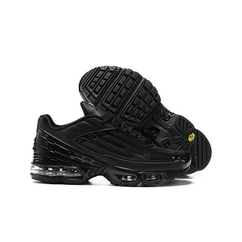 NK Air Max Plus Tn 3 Todos Os Sapatos Pretos De Corrida Brancos De