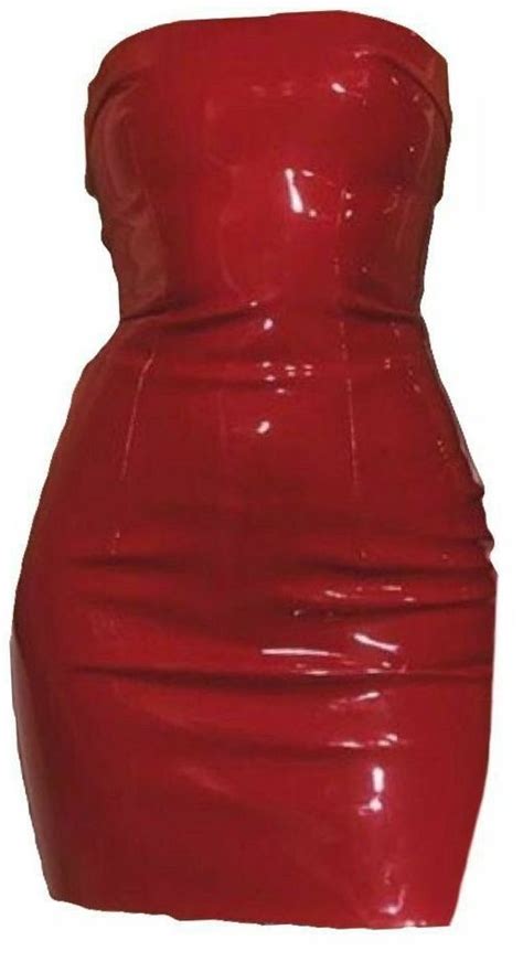 красное обтягивающие лакированное платье на белом фоне | Red dress ...