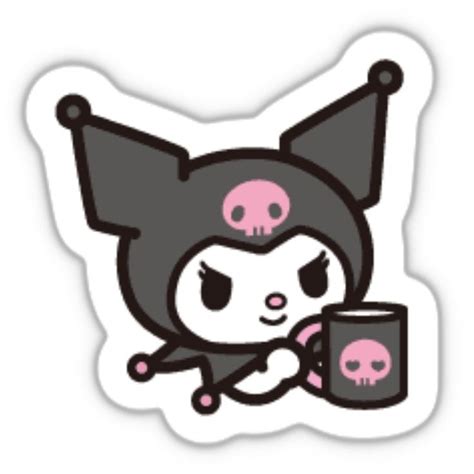 Kuromi And Mug Printable Sticker Pegatinas Bonitas Dibujos Bonitos