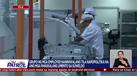 TV Patrol On Twitter Matapos Ang P40 Umento Sa Minimum Wage Sa NCR