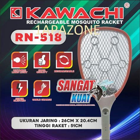 Jual Raket Nyamuk Rechargeable Mosquito Racket Rn Kawachi