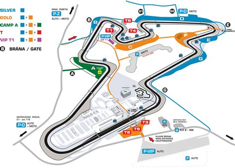 Map Automotodrom Brno