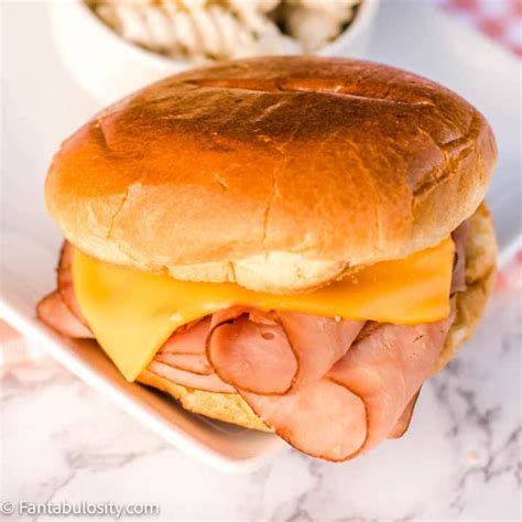 Hot Ham and Cheese Sandwiches - Fantabulosity