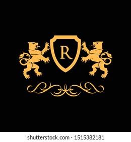 Lion Royal Heraldic Luxury Logo Stock Vector Royalty Free 1515382181