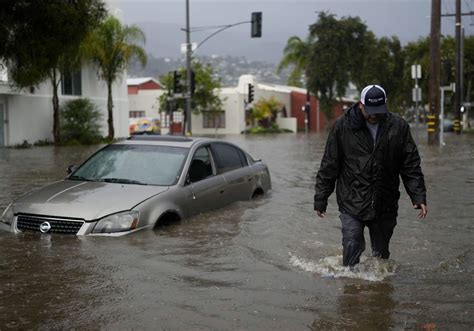 Pacific storm that unleashed coastal flooding pushes across Southern ...