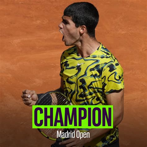 We Are Tennis France on Twitter ALCARAZ RÈGNE ENCORE SUR MADRID