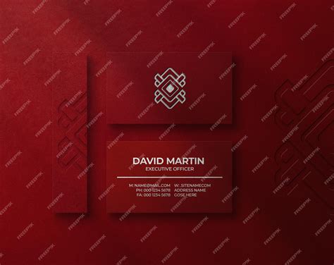 Premium Psd Luxury Letterpress Logo Mockup On Business Card