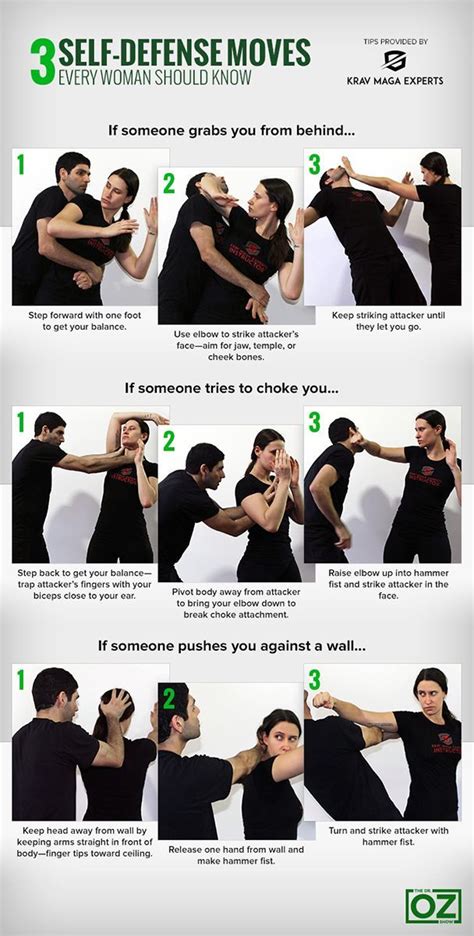 3 Self Defense Moves Every Woman Should Know With Krav Maga Youll