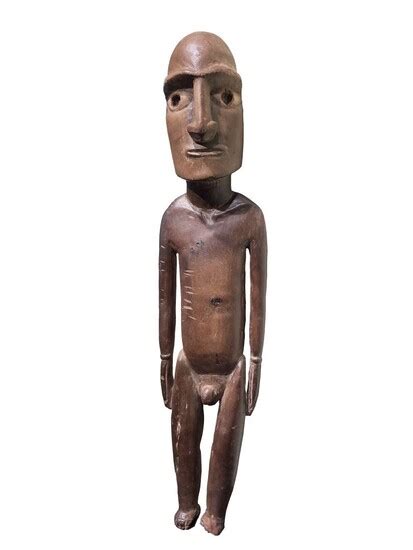 Lot Art Moai Tangata Large personnage représentant une figure