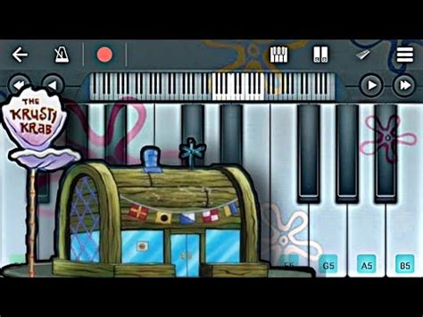 Spongebob Krusty Krab Theme Piano Tutorial Easy Piano Mobile