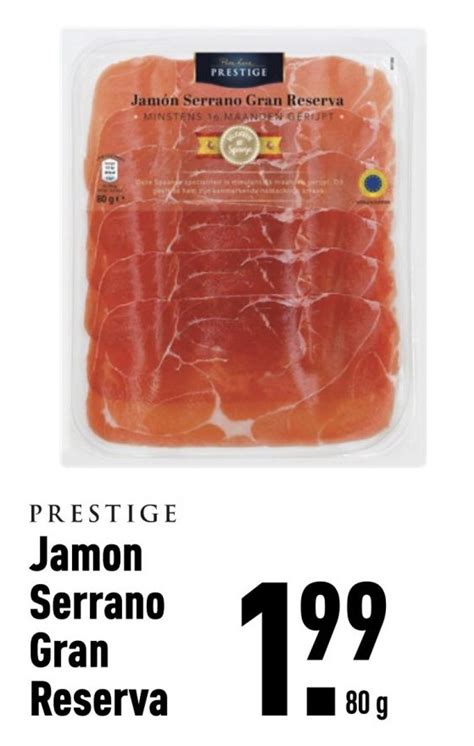 Jamon Serrano Gran Reserva Aanbieding Bij Aldi