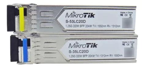 Par De Módulos Sfp Gbic S-53lc20d S35lc20d Mikrotik Original | Frete grátis