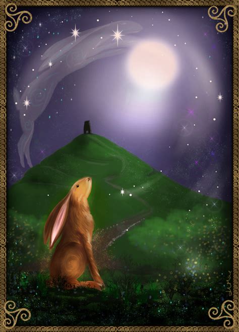 Moon Gazing Hare By Alimacart On Deviantart