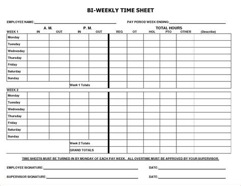 Weekly Excel Time Card Template | Template.vercel.app