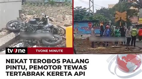 Pemotor Tewas Tertabrak Kereta Api Usai Terobos Palang Pintu Di Senen