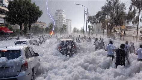 7 Minutes Ago In Poland Severe Hailstorm Turns Road Into River In