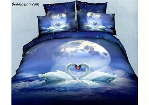 4pc Realistic 3d Couple Swan Print Bedding I Love This Bettwäsche Ideen 3d Bettwäsche