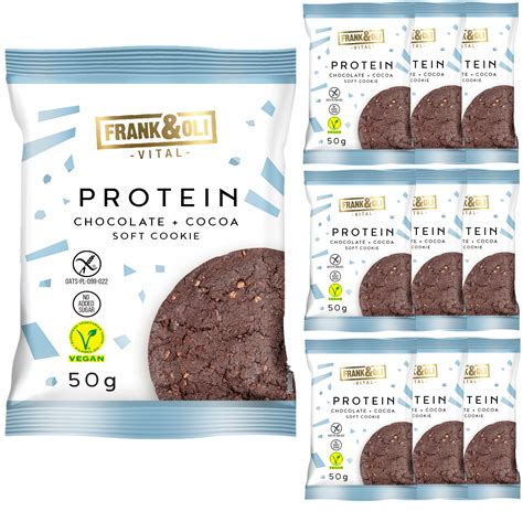 10x FRANK OLI PROTEIN BROWNIE Ciastko Ciasteczko Proteinowe Czekoladowe