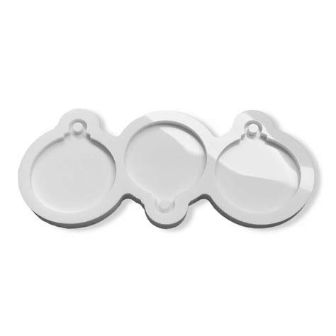 Molde De Silicone Para Resina Epóxi Bolinhas De Natal Craftando