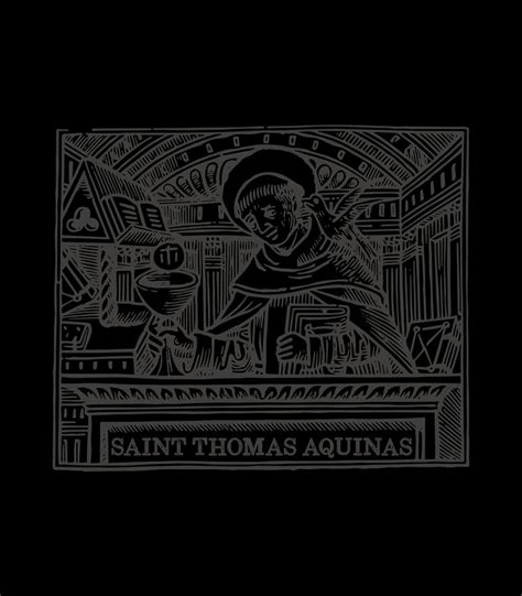 St Thomas Aquinas Patron Saint Students Catholic Saint Art Digital Art ...