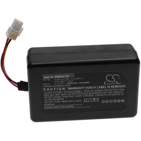 Vhbw 1x Batterie Compatible Avec Samsung Powerbot SR10M703PWG