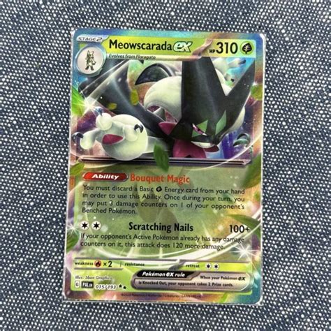 POKÉMON TCG MEOWSCARADA ex Scarlet Violet Paldea Evolved 015 193