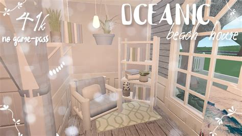 Oceanic Beach House No Gamepass 41k Roblox Bloxburg Youtube